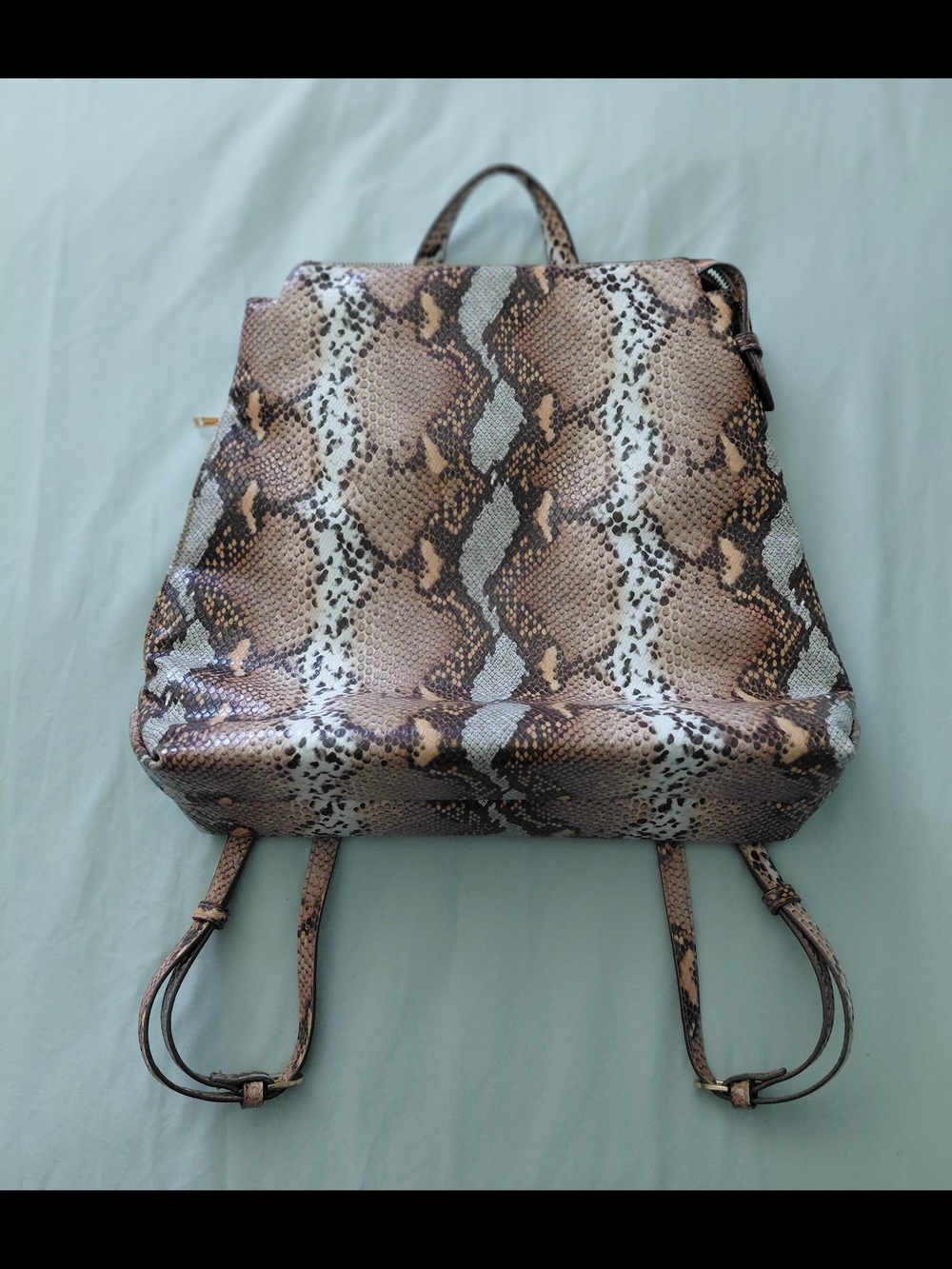 Snake-Print Backpack